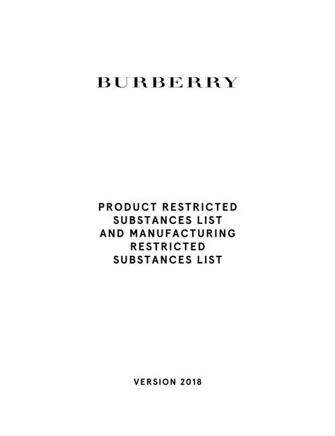 mrsl addendum burberry|MANUFACTURING RESTRICTED SUBSTANCES LIST .